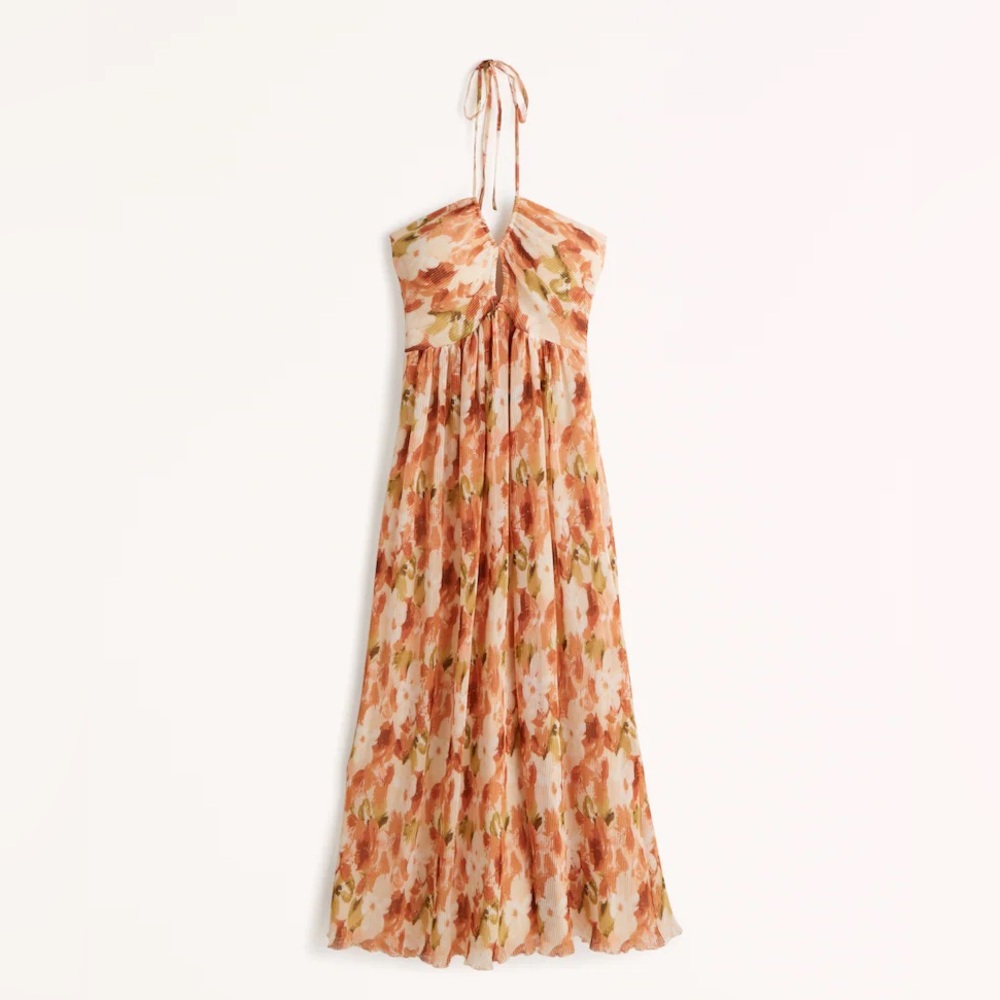 NWOT Abercrombie Drama Halter Maxi Dress | M